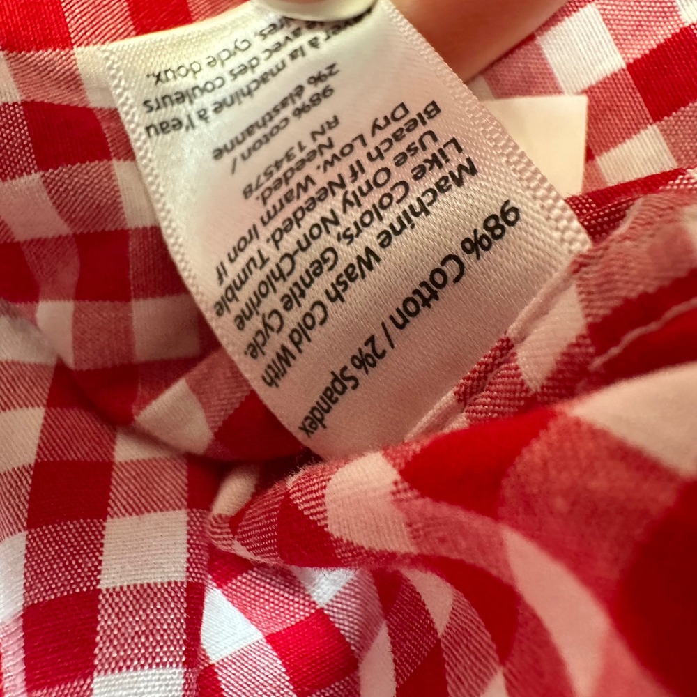Vineyard Vines Mens Classic Fit Tucker Shirt Gingham Red White Check M - Picture 4 of 6